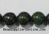 CIS03 15.5 inches 10mm round green iron stone beads wholesale