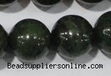 CIS06 15.5 inches 16mm round green iron stone beads wholesale