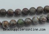 CJA01 15.5 inches 8mm round green jasper beads wholesale