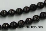 CJB03 16 inches 8mm round natural jet gemstone beads wholesale