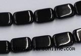 CJB26 16 inches 10*14mm rectangle natural jet gemstone beads wholesale