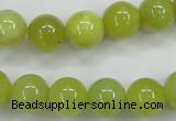 CKA07 15.5 inches 14mm round Korean jade gemstone beads