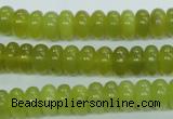 CKA104 15.5 inches 5*10mm rondelle Korean jade gemstone beads