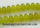 CKA11 15.5 inches 6*10mm rondelle Korean jade gemstone beads