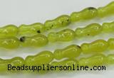 CKA18 15.5 inches 5*11mm bone Korean jade gemstone beads