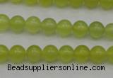 CKA203 15.5 inches 8mm round Korean jade gemstone beads