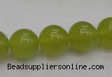 CKA206 15.5 inches 14mm round Korean jade gemstone beads