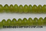 CKA214 15.5 inches 6*10mm rondelle Korean jade gemstone beads