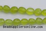 CKA215 15.5 inches 6*8mm nuggets Korean jade gemstone beads