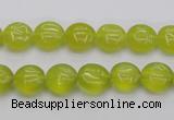 CKA235 15.5 inches 10mm flat round Korean jade gemstone beads