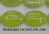 CKA250 15.5 inches 18*25mm oval Korean jade gemstone beads