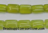 CKA260 15.5 inches 10*14mm rectangle Korean jade gemstone beads