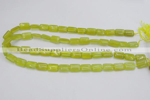 CKA260 15.5 inches 10*14mm rectangle Korean jade gemstone beads