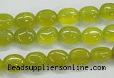 CKA31 15.5 inches 8*10mm oval Korean jade gemstone beads