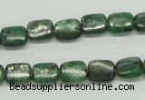 CKC106 16 inches 8*10mm rectangle natural green kyanite beads wholesale