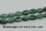 CKC109 16 inches 6*8mm oval natural green kyanite beads wholesale