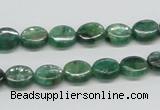 CKC110 16 inches 8*10mm oval natural green kyanite beads wholesale