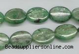 CKC113 16 inches 12*16mm oval natural green kyanite beads wholesale