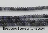 CKC215 15.5 inches 3*4mm faceted rondelle natural kyanite beads