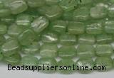 CKC259 15.5 inches 6*8mm rectangle natural green kyanite beads