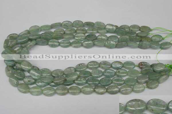 CKC271 15.5 inches 10*14mm oval natural green kyanite beads