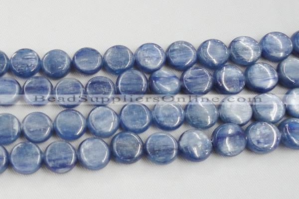 CKC517 15.5 inches 20mm flat round natural Brazilian kyanite beads