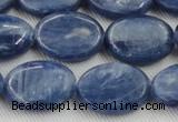 CKC534 15.5 inches 10*14mm oval natural Brazilian kyanite beads