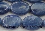 CKC536 15.5 inches 13*18mm oval natural Brazilian kyanite beads