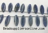 CKC552 Top drilled 10*25mm marquise natural kyanite beads