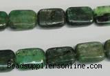 CKC66 15.5 inches 10*14mm rectangle natural green kyanite beads