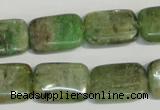 CKC67 15.5 inches 13*18mm rectangle natural green kyanite beads