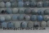 CKC701 15.5 inches 6mm faceted round imitation blue kyanite beads