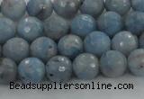 CKC702 15.5 inches 8mm faceted round imitation blue kyanite beads