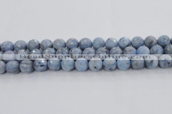 CKC706 15.5 inches 16mm faceted round imitation blue kyanite beads