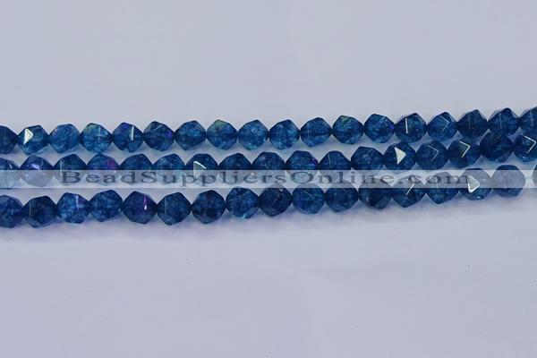 CKC712 15.5 inches 8mm faceted nuggets imitation kyanite beads