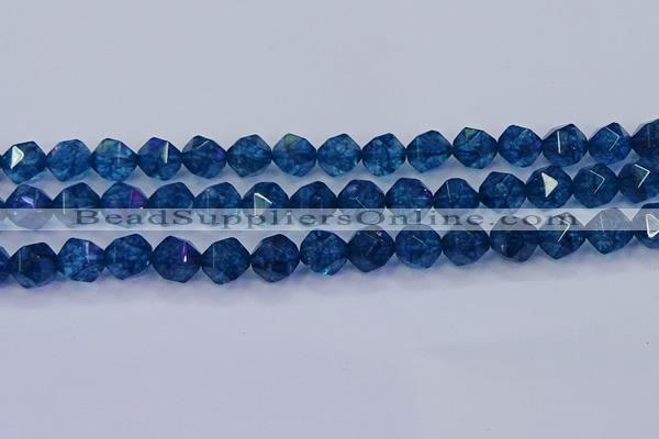 CKC714 15.5 inches 12mm faceted nuggets imitation kyanite beads