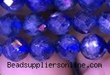 CKC733 15.5 inches 7mm faceted round kyanite gemstone beads