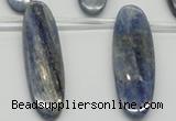 CKC78 Top drilled 13*45mm oval natural kyanite gemstone beads