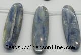 CKC79 Top drilled 13*50mm oval natural kyanite gemstone beads