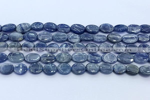 CKC818 15 inches 10*12mm - 10*14mm oval blue kyanite beads