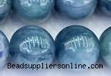 CKC841 15 inches 10mm round blue kyanite beads