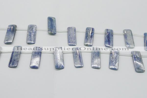 CKC86 Top drilled 12*30mm rectangle natural kyanite gemstone beads