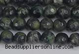 CKJ310 15.5 inches 4mm faceted round kambaba jasper beads