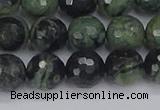 CKJ312 15.5 inches 8mm faceted round kambaba jasper beads