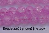 CKQ303 15.5 inches 10mm round dyed crackle quartz beads wholesale