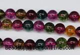 CKQ31 15.5 inches 6mm round dyed crackle quartz beads wholesale