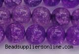 CKQ312 15.5 inches 14mm round dyed crackle quartz beads wholesale