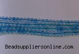 CKQ370 15.5 inches 4mm round dyed crackle quartz beads wholesale