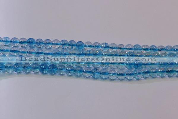 CKQ371 15.5 inches 6mm round dyed crackle quartz beads