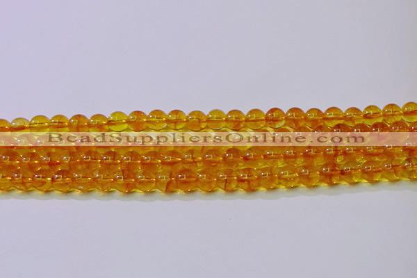 CKQ380 15.5 inches 4mm round dyed crackle quartz beads wholesale